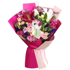 Флористический букет «Фантазийный город»