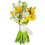 Свадебные букеты невесты с тюльпанами