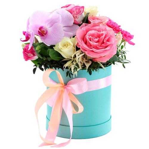 Цветы в коробке «Эстель»