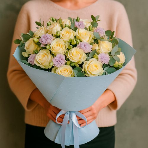 Букет «Кремовый бриз»