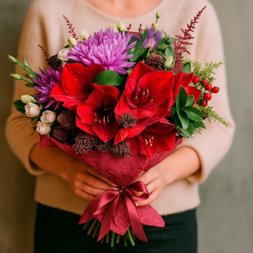 Букет цветов «Чувственный вихрь»