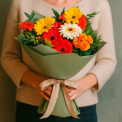 Букет цветов «Яркий всплеск»