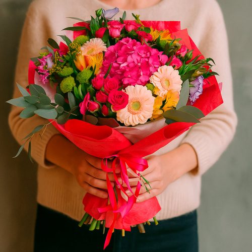 Флористический букет «Рассвет»